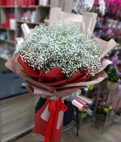 Букет цветов из: Гипсофила в Ивакино