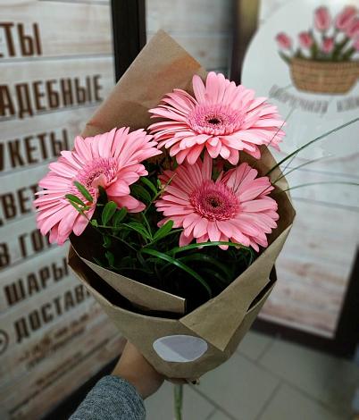 Букет цветов из: Герберы в Ивакино